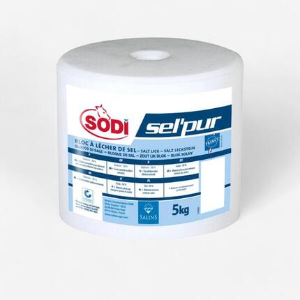 Pierre à sel équitation Cheval et Poney - SODI SEL'PUR 5KG