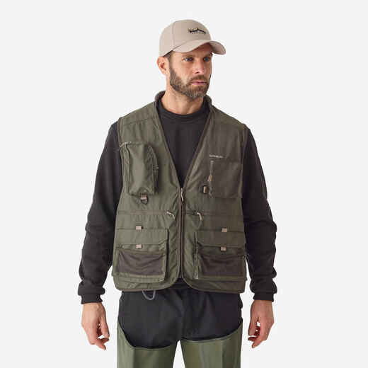 
      Fishing GILET 500 - Khaki
  