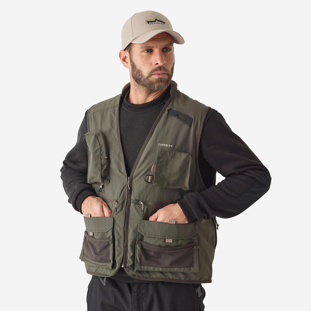 Fishing GILET 500 - Khaki