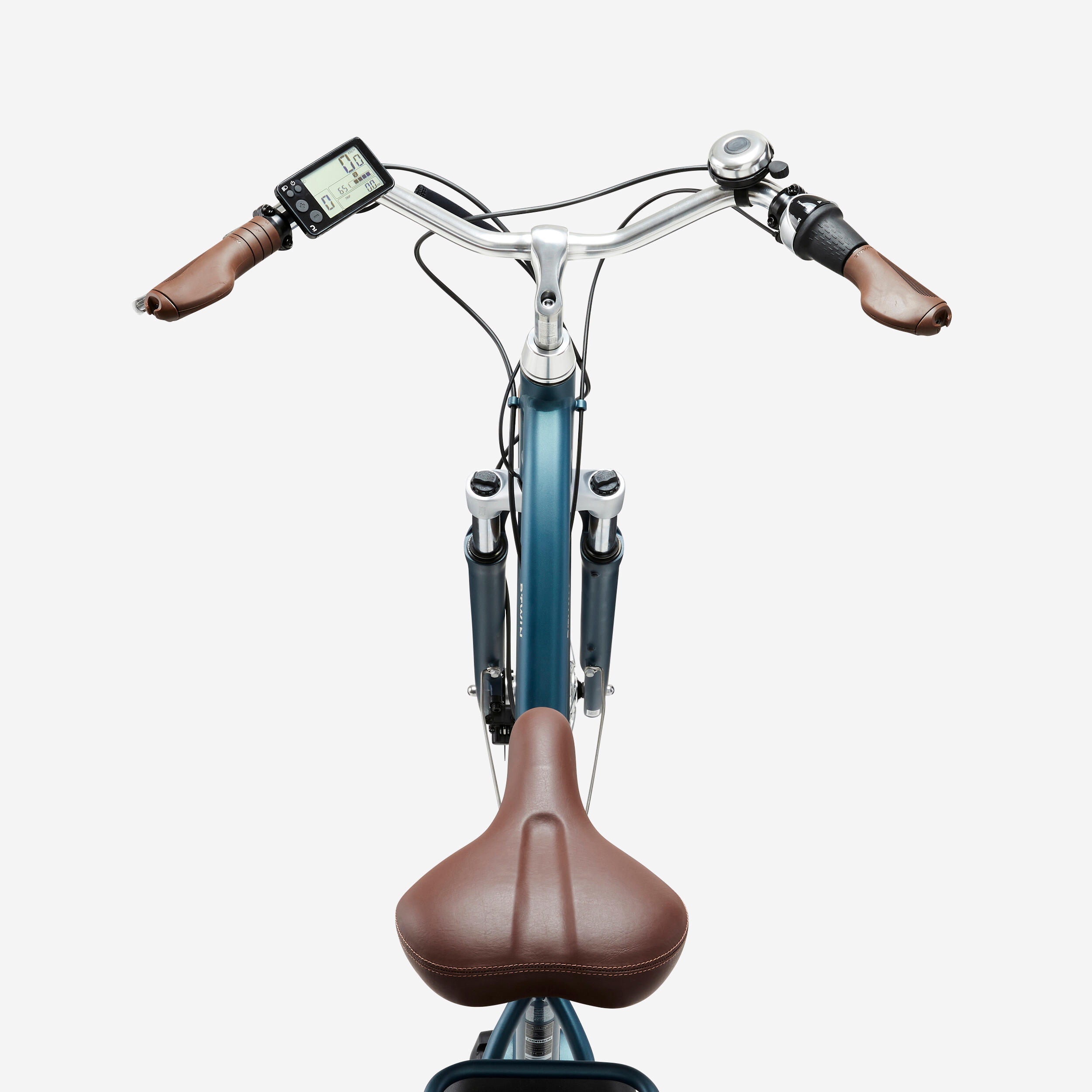 Elektrische stadsfiets Elops 920 E Connect laag frame blauw 4/9