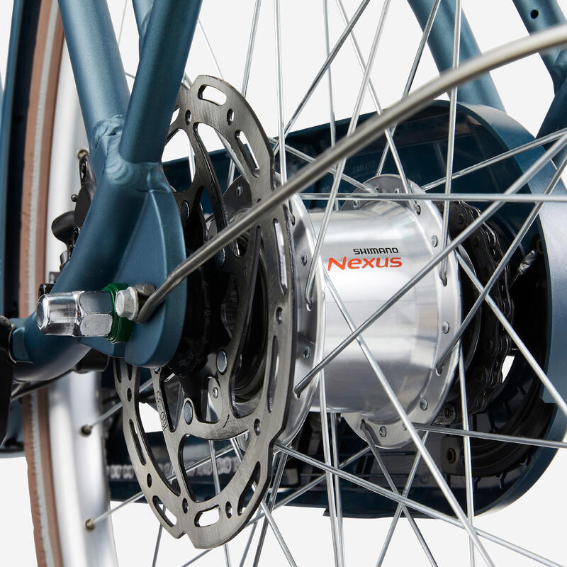 Bicicletă de oraș electrică Elops 920 E connect LF Albastru