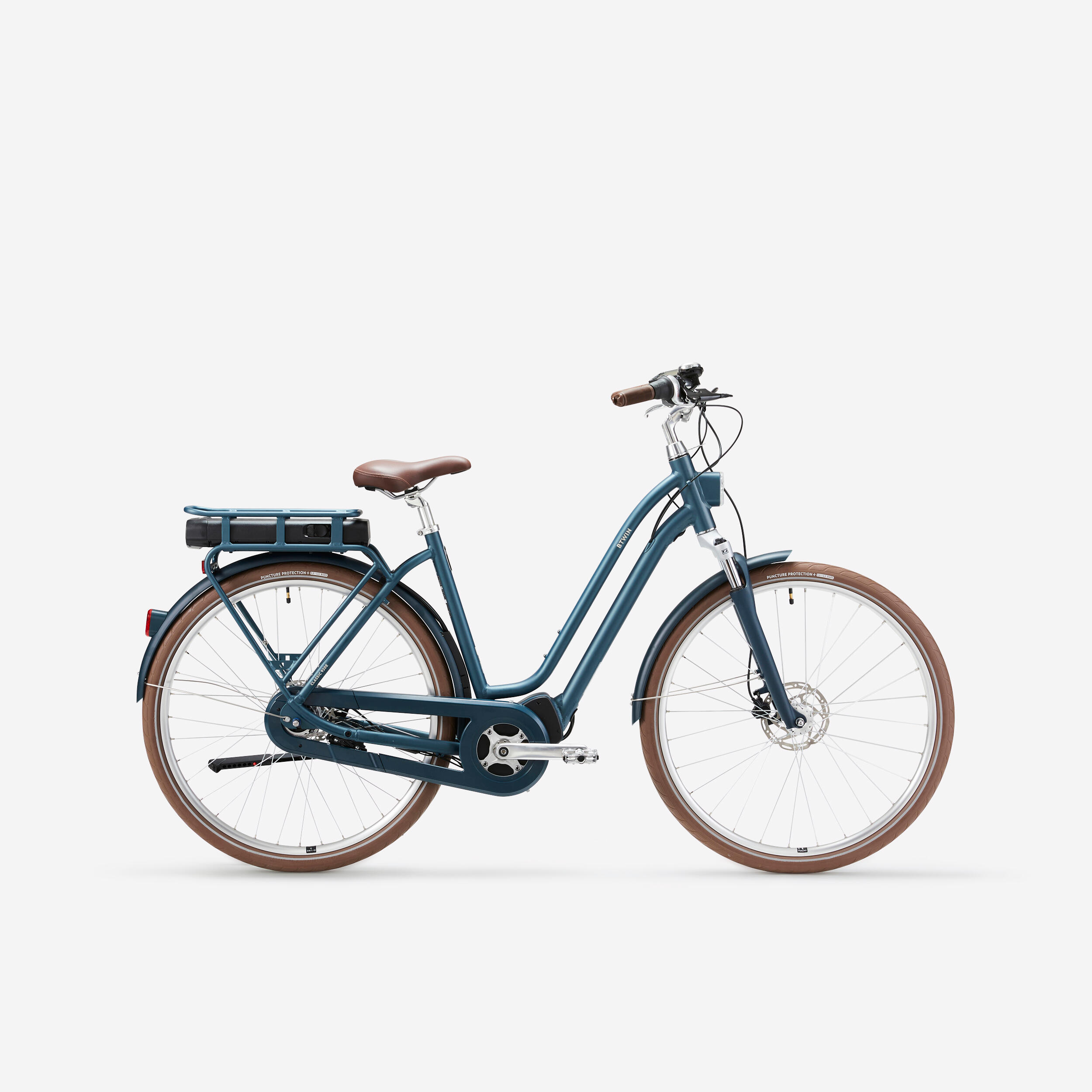 Connected electric city bike Elops 920 E Connect LF duck blue