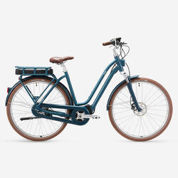 Bicicleta eléctrica urbana conectada Elops 920 E azul