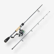 Kit spinning pesca con artificiali ALCANTARA 602L con trecciato 0,12