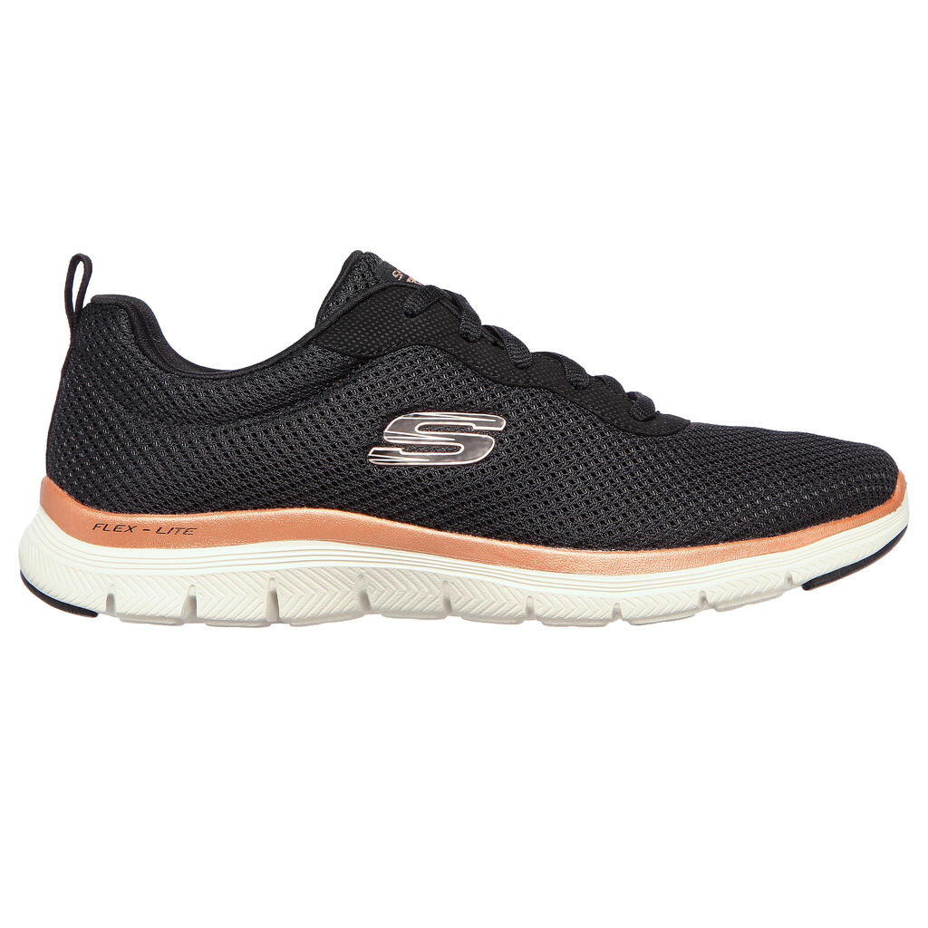 Moteriški sportinio ėjimo batai „Skechers Flex Appeal 4.0“, juodi