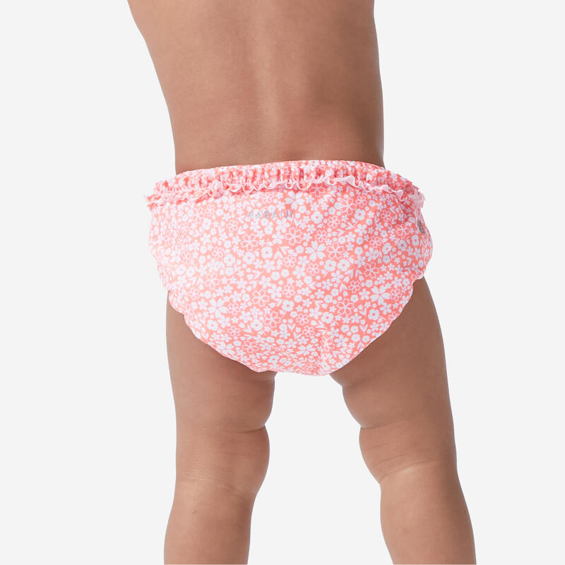 Yıkanabilir Bebek Bezi/Bikini Altı - Pembe - Çiçek Desenli