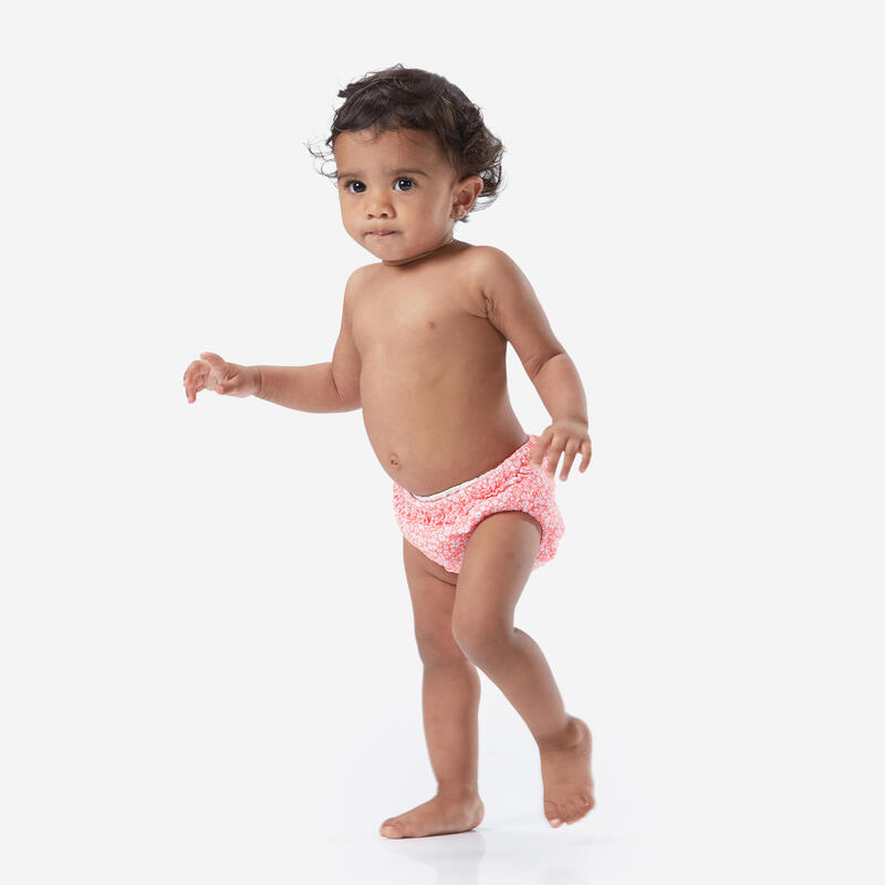 Bebek Yıkanabilir Bebek Bezi / Bikini Altı - Pembe - Çiçek Desenli