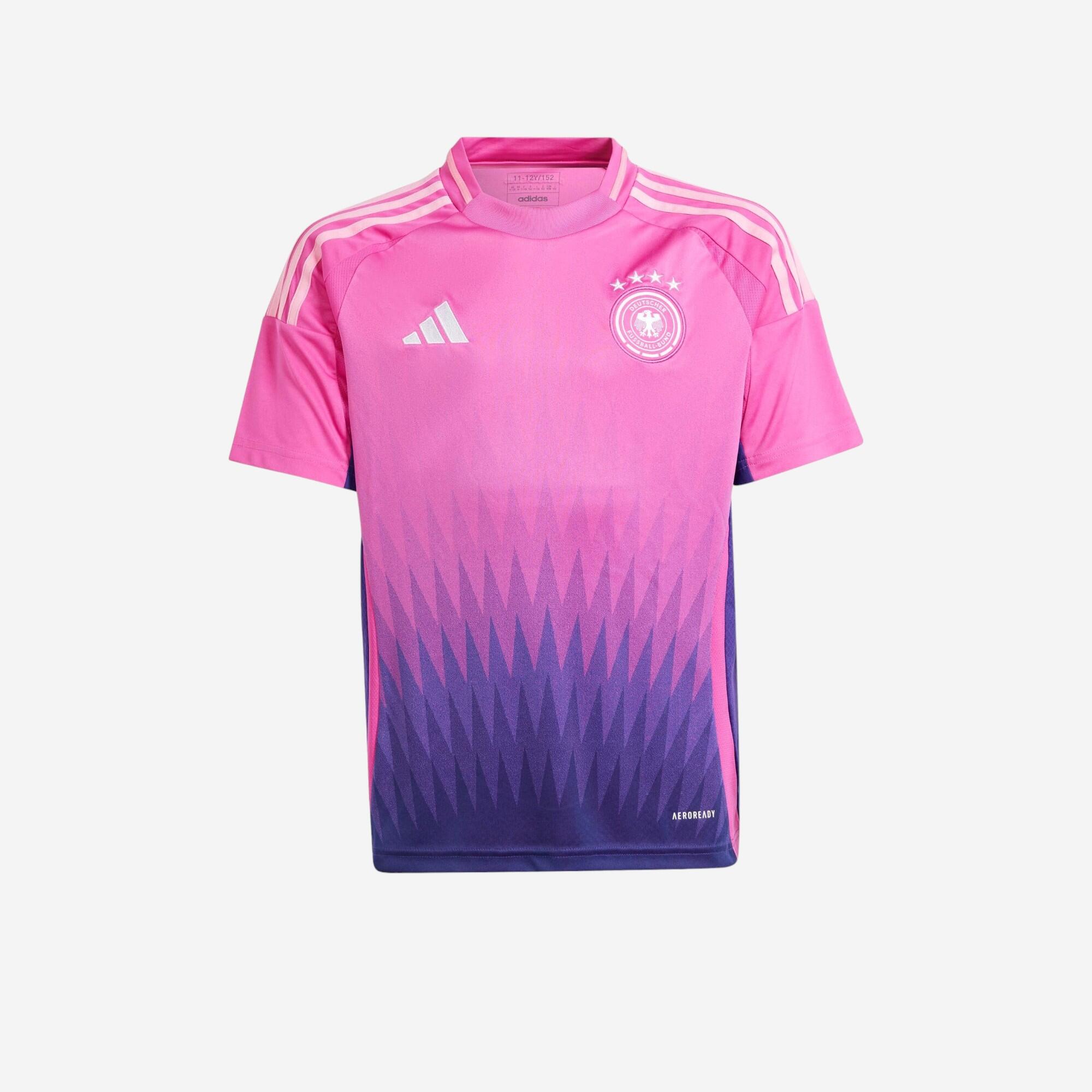Adidas - Maillot Extérieur Allemagne Euro 2024 Enfant - Maillot Manches Courtes - Football / Futsal / Sepak - Rose-violet - 12 À 14 Ans - Decathlon