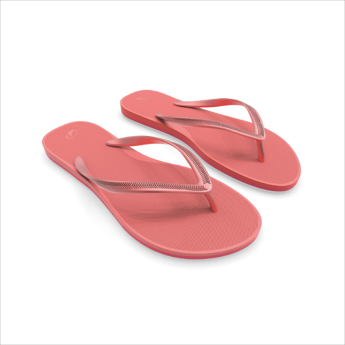 Tongs Femme - 500 Fluo peach rose corail fluo