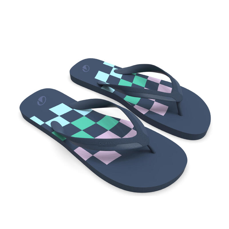 Chinelos de surf homem - 120 Wavy azul