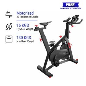 Spin Bike 500, 18kg Flywheel, Leather Brake Pad, Belt Drive, Quiet,Height Adjust