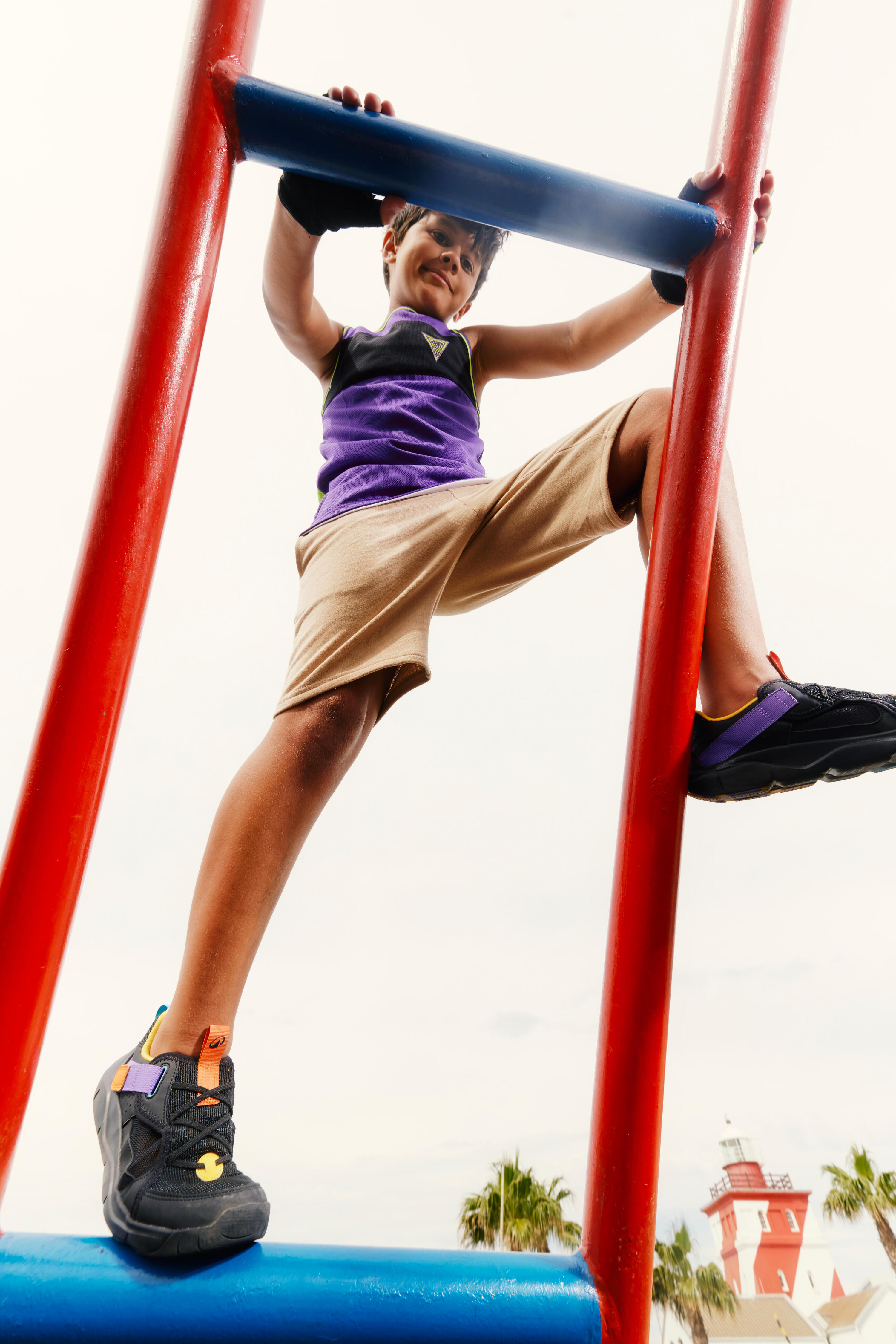 Chaussures multisport respirantes enfant mixte, Playful Summer noir mauve 9/10