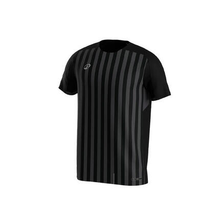 MAILLOT DE FOOTBALL MANCHES COURTES VIRALTO SOLO CLASSIQUE NOIR RAYE GRIS