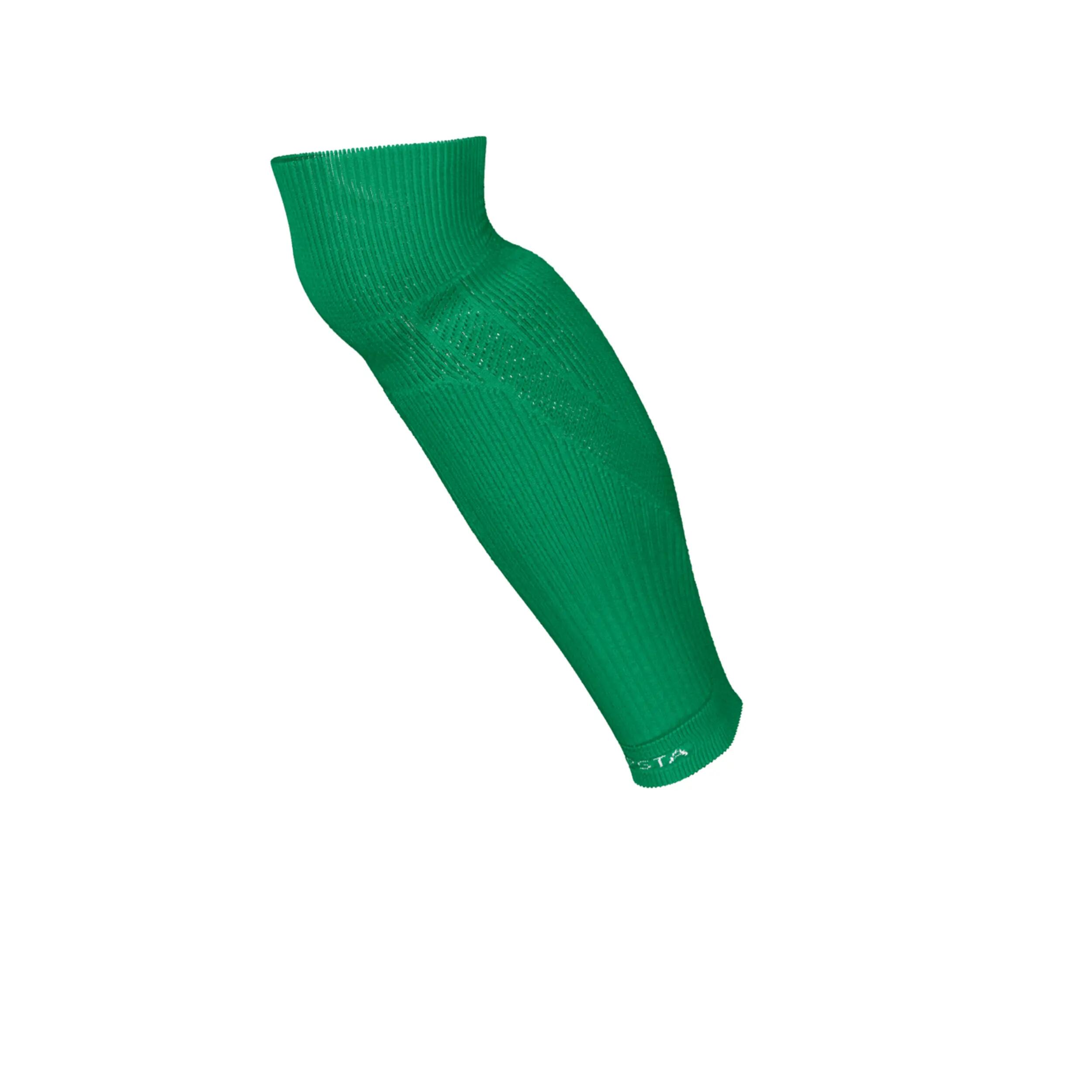 Chaussettes de football sans pied adulte verte 4/4