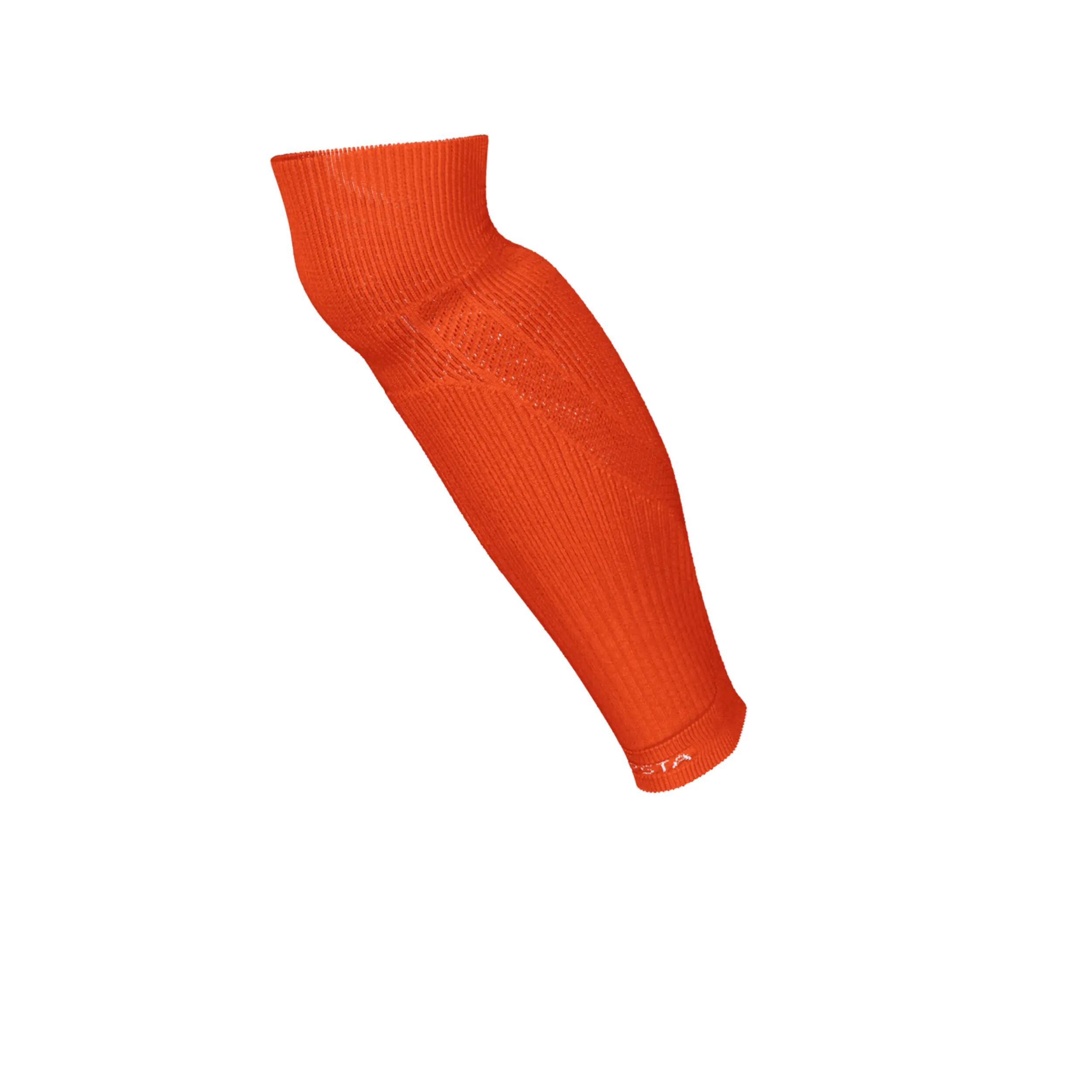 Chaussettes de football sans pied adulte orange 4/4