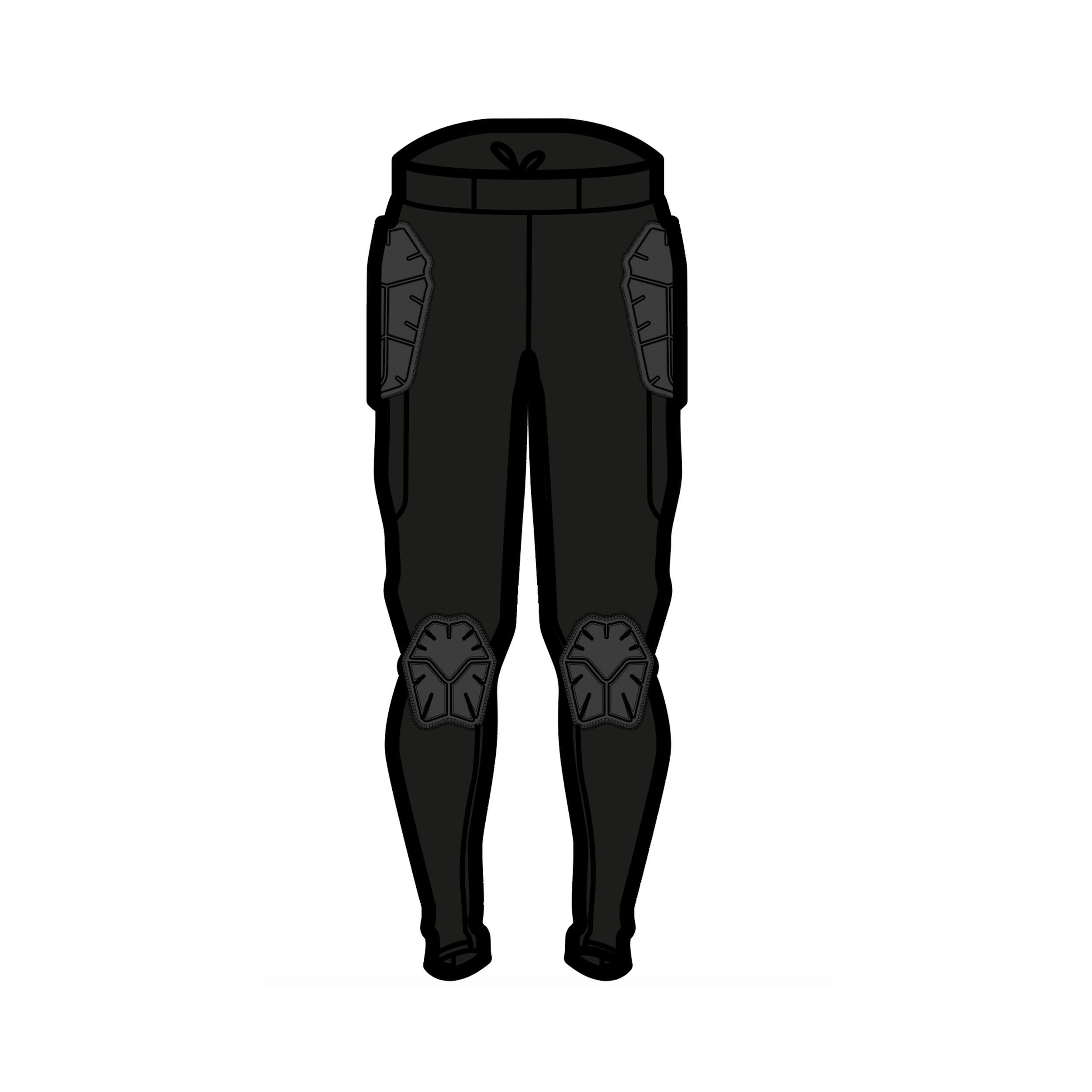 Pantalón de portero de futbol con protecciones negro para adulto F500 8/8