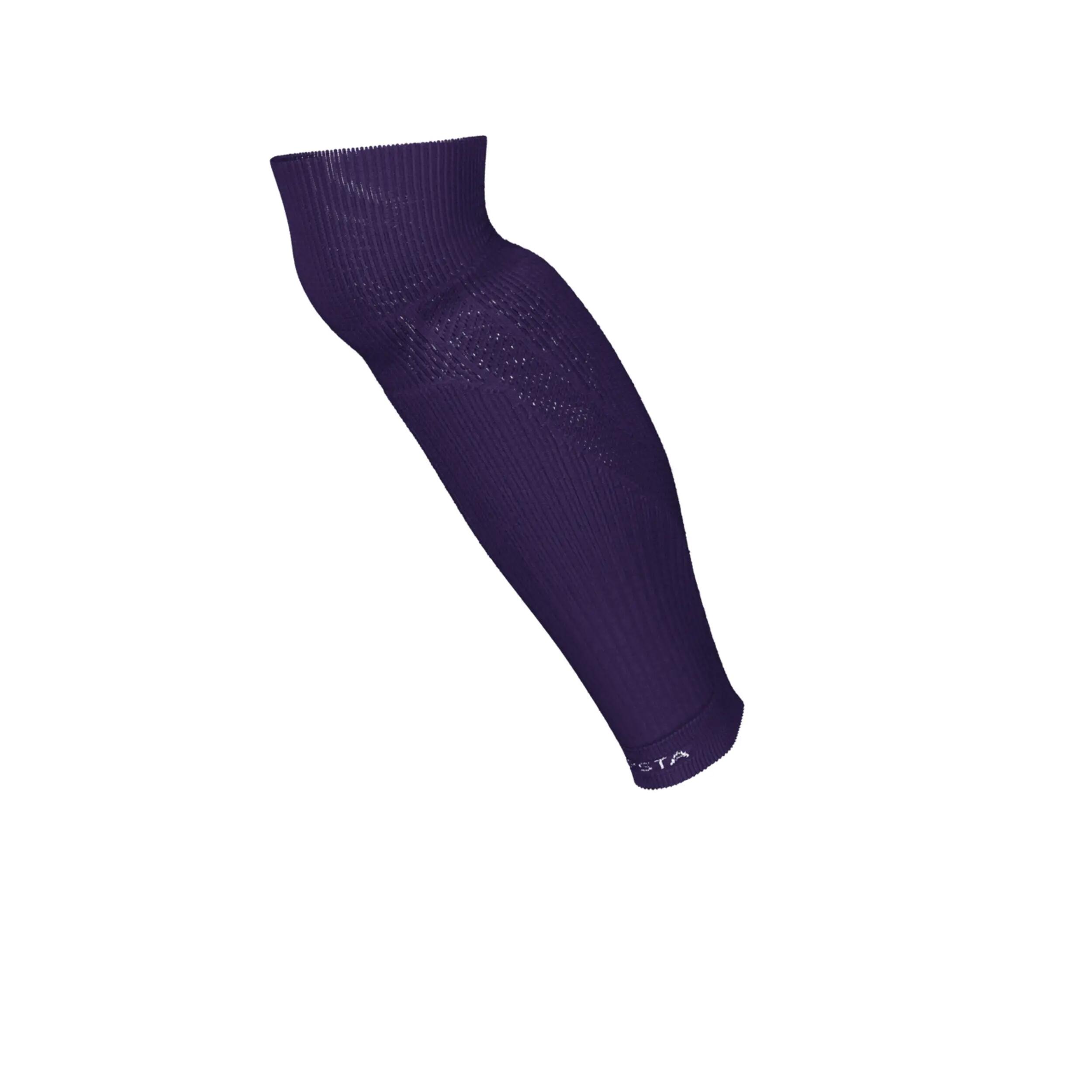 Chaussettes de football sans pied adulte violette 4/4