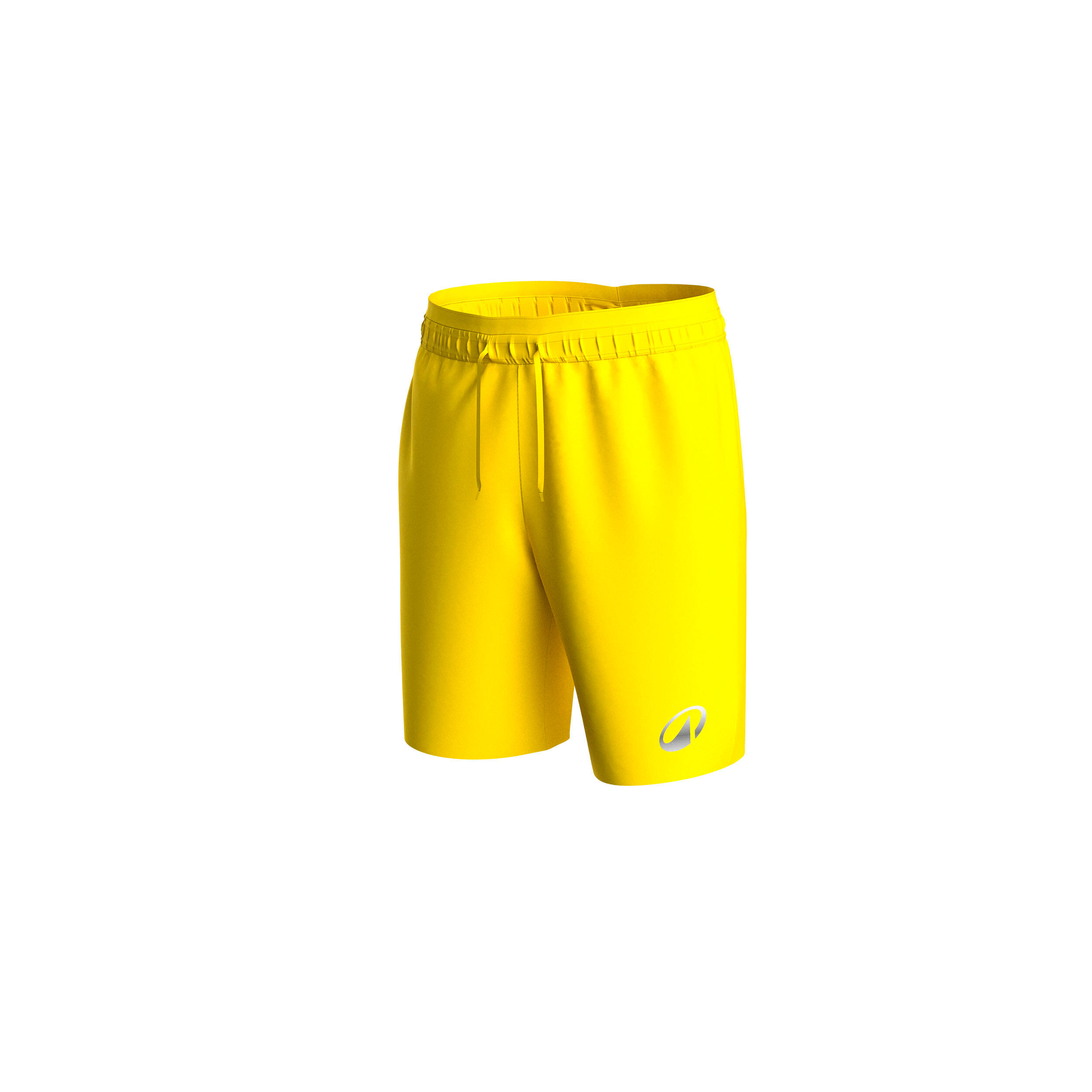 Pantalón corto de fútbol VIRALTO CLUB niños amarillo  3/4