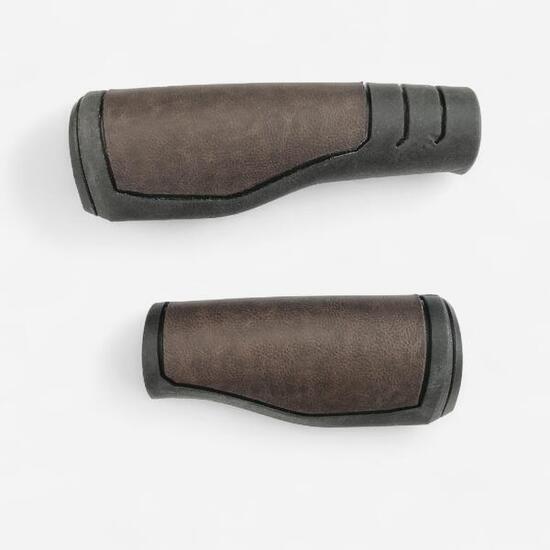 Handgrepen voor fietsstuur PRIMO 90+130 mm bruin