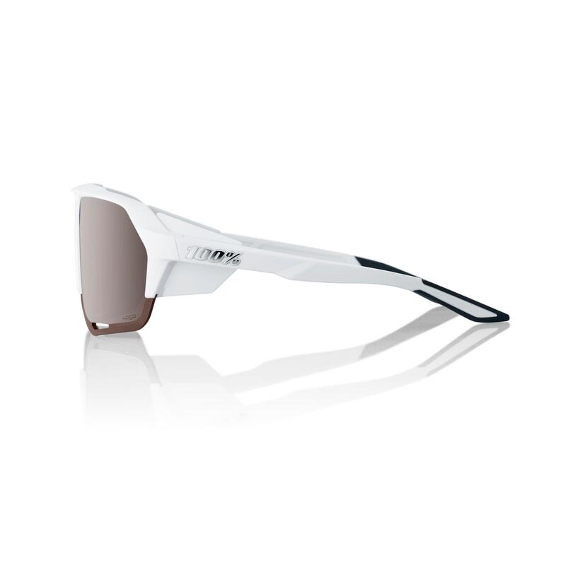 Sonnenbrille Norvik Soft Tact verspiegelt Damen/Herren weiss/silber