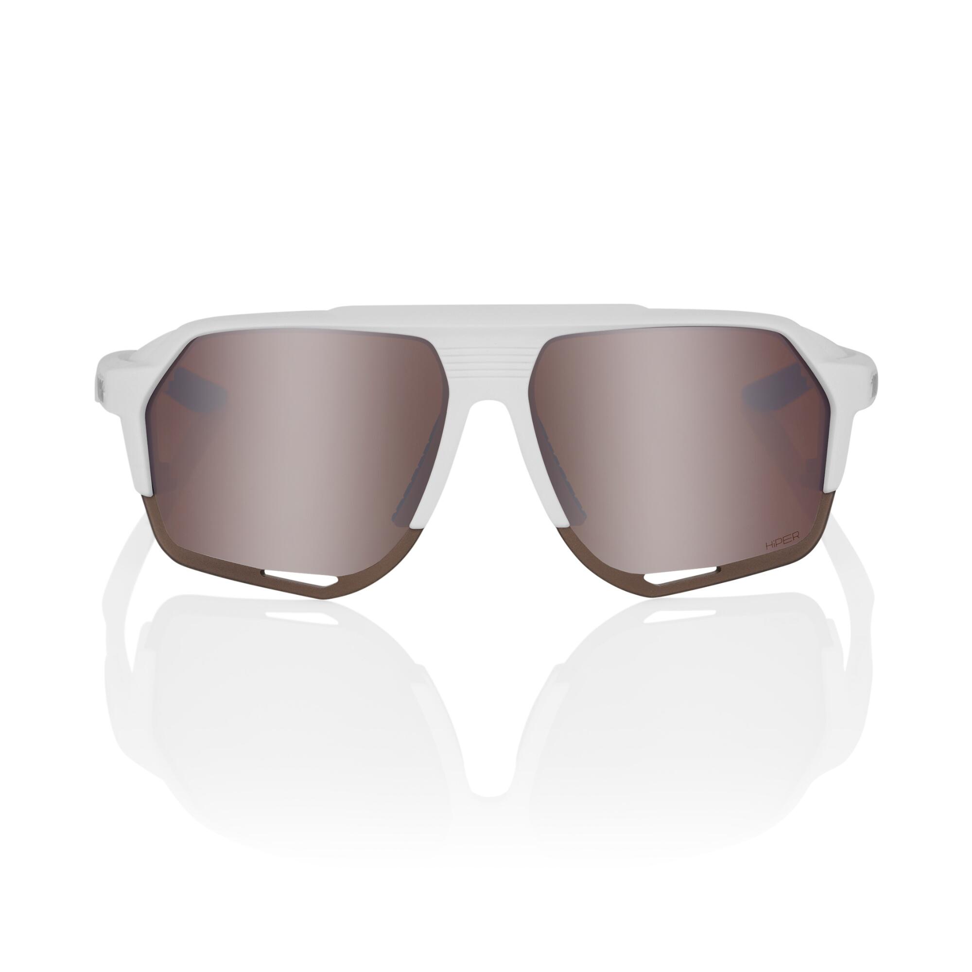 Lunettes de soleil adulte Norvik Soft Tact White Hiper Silver Mirror Lens 2/3