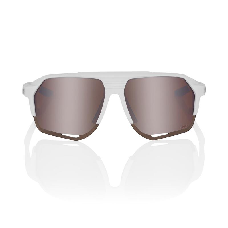 Sonnenbrille Norvik Soft Tact verspiegelt Damen/Herren weiss/silber