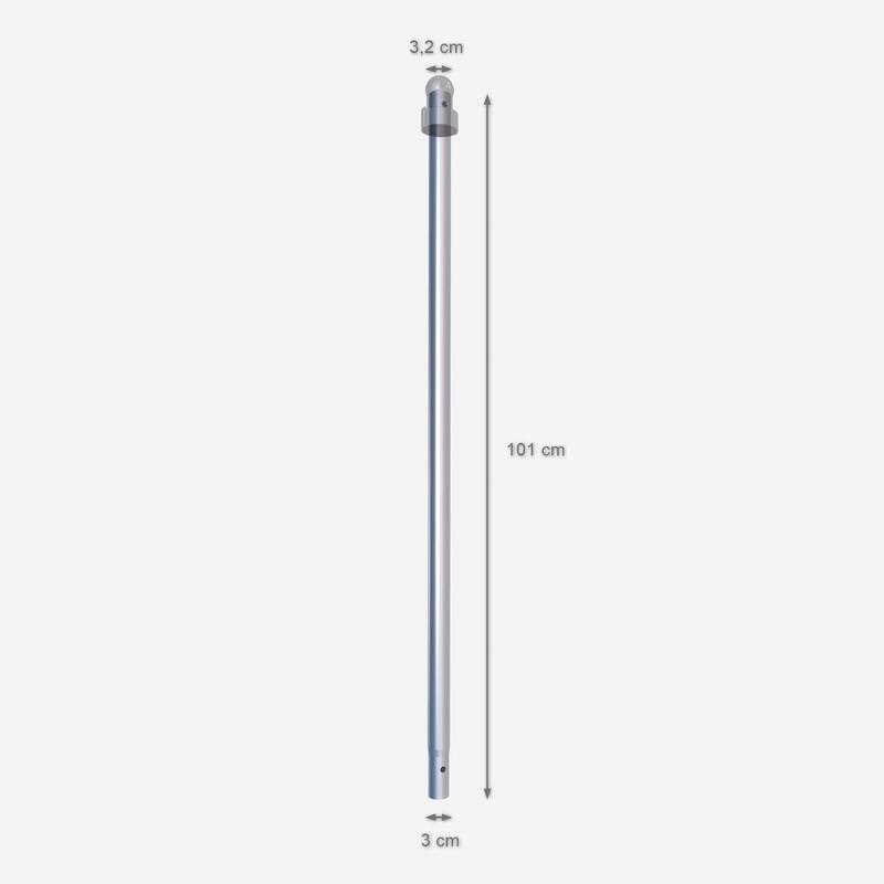 Poteau haut pour filet, pièce détachée trampoline Rond 240/300/360/420