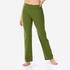 Ultra Comfy High waist, Stretchable Cotton, Regular Fit- Women Yoga Pants Green