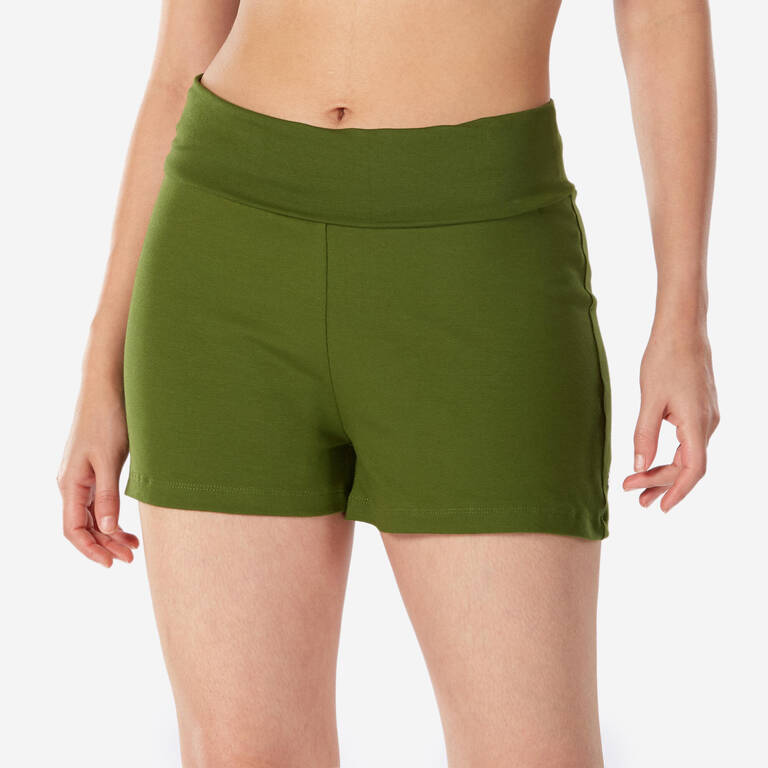 Women's Gentle Yoga Cotton Shorts - Beige