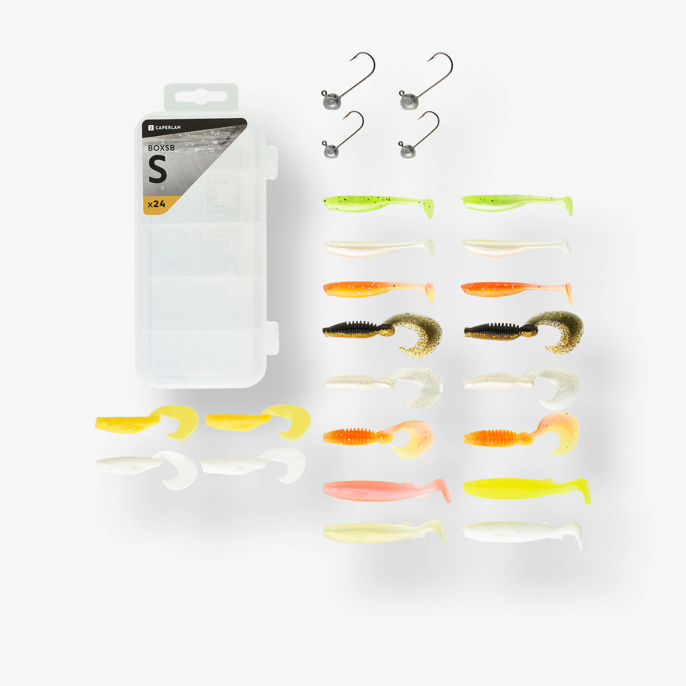 BOX OF SOFT LURES BOX SB S -  1