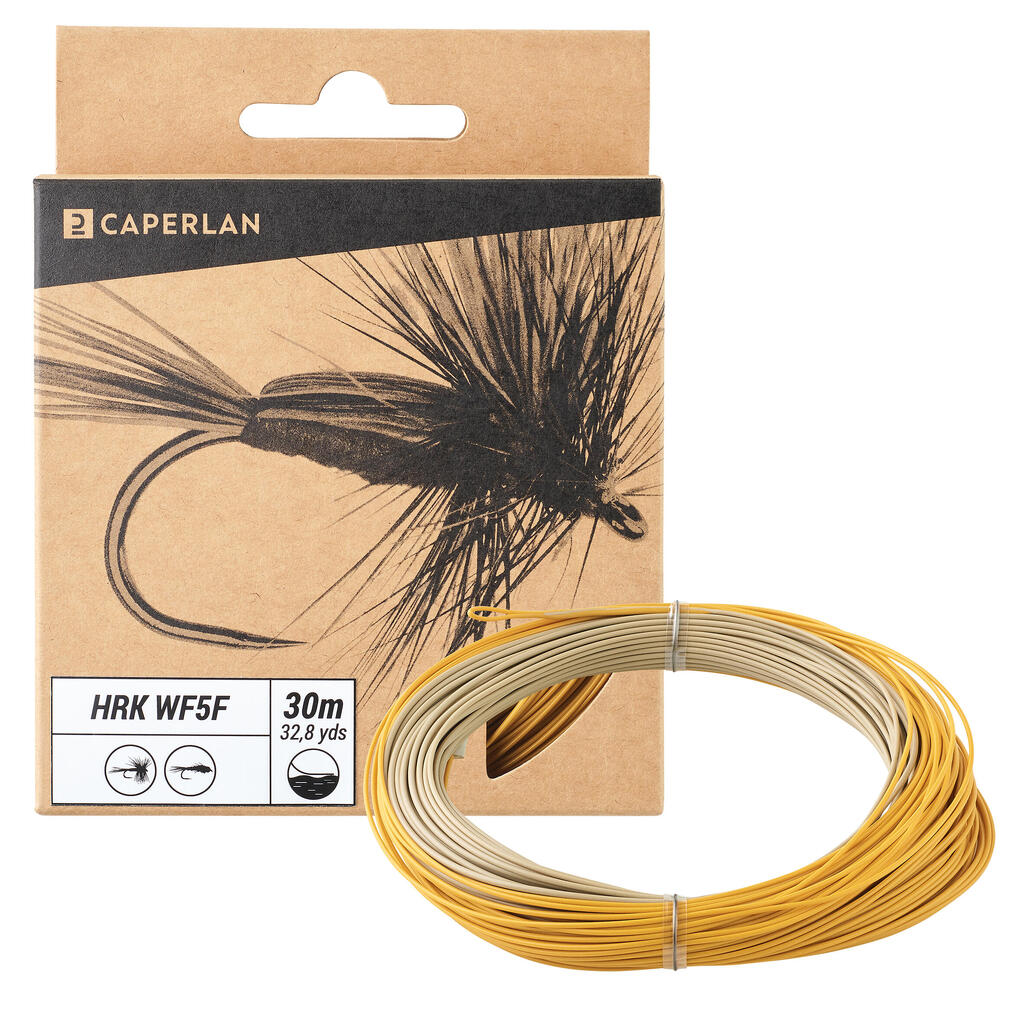 WF5 floating fly line - HRK WF5F orange C /beige