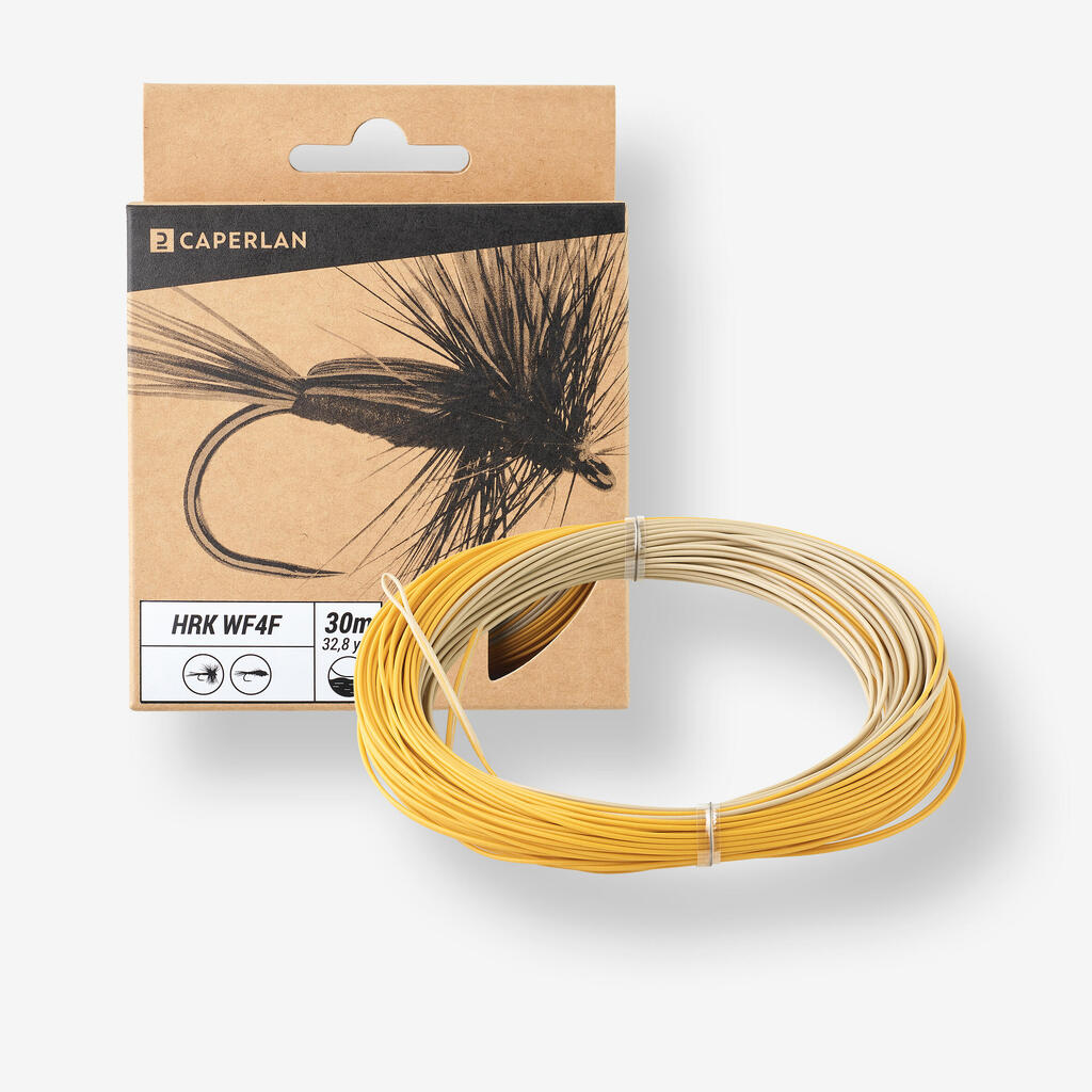 WF4 floating fly line - HRK WF4F orange C /beige