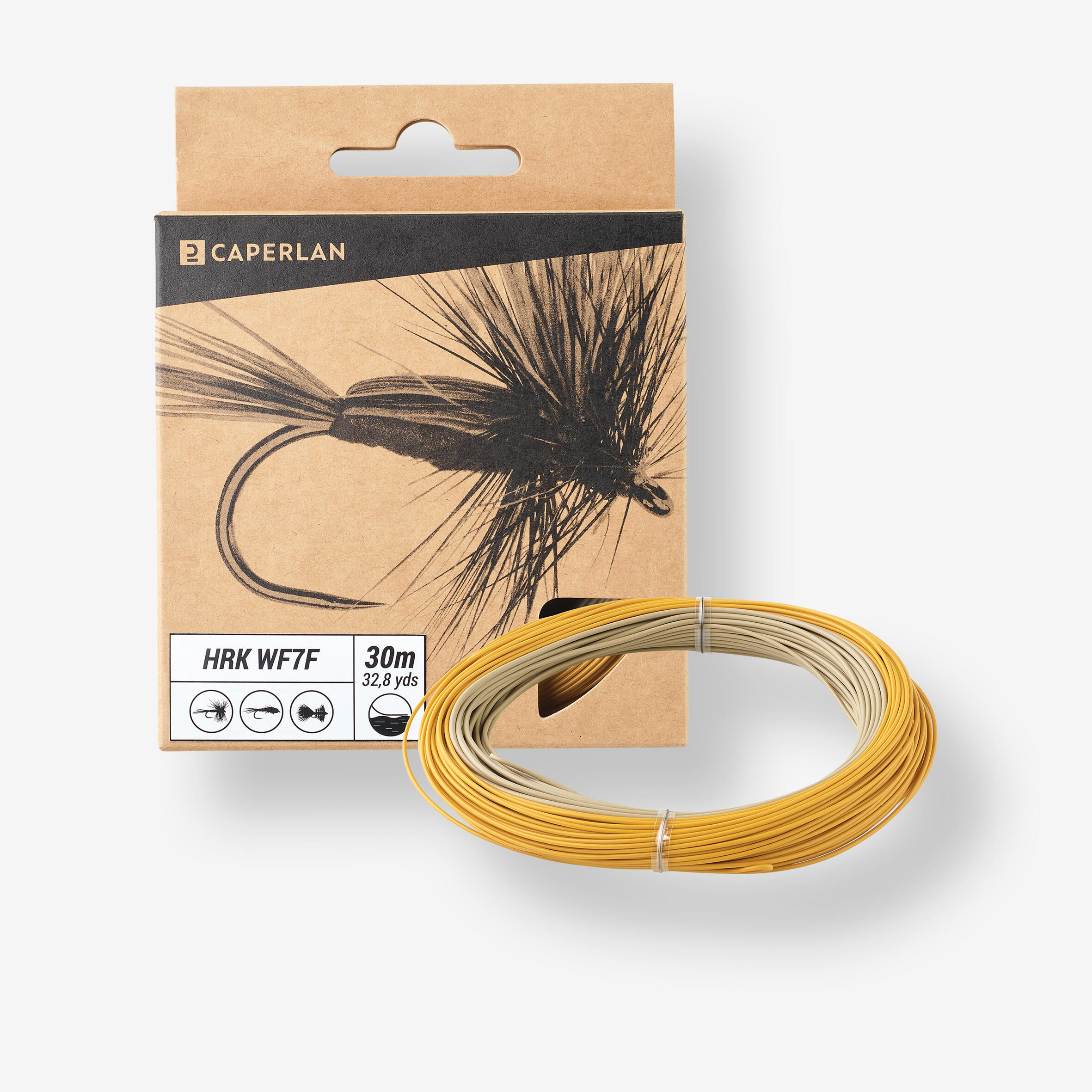 CAPERLAN Fliegenschnur schwimmend WF7 – HRK WF7F orange / beige | 03608390938889 CAPERLAN Fliegenschnur schwimmend WF7 – HRK WF7F orange / beige | 03608390938889