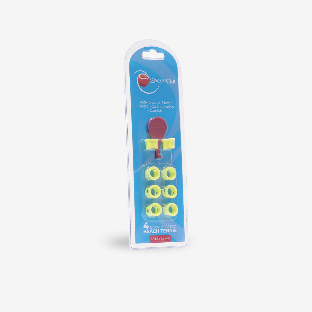Vibrationsdämpfer für Beachtennisschläger - gelb 