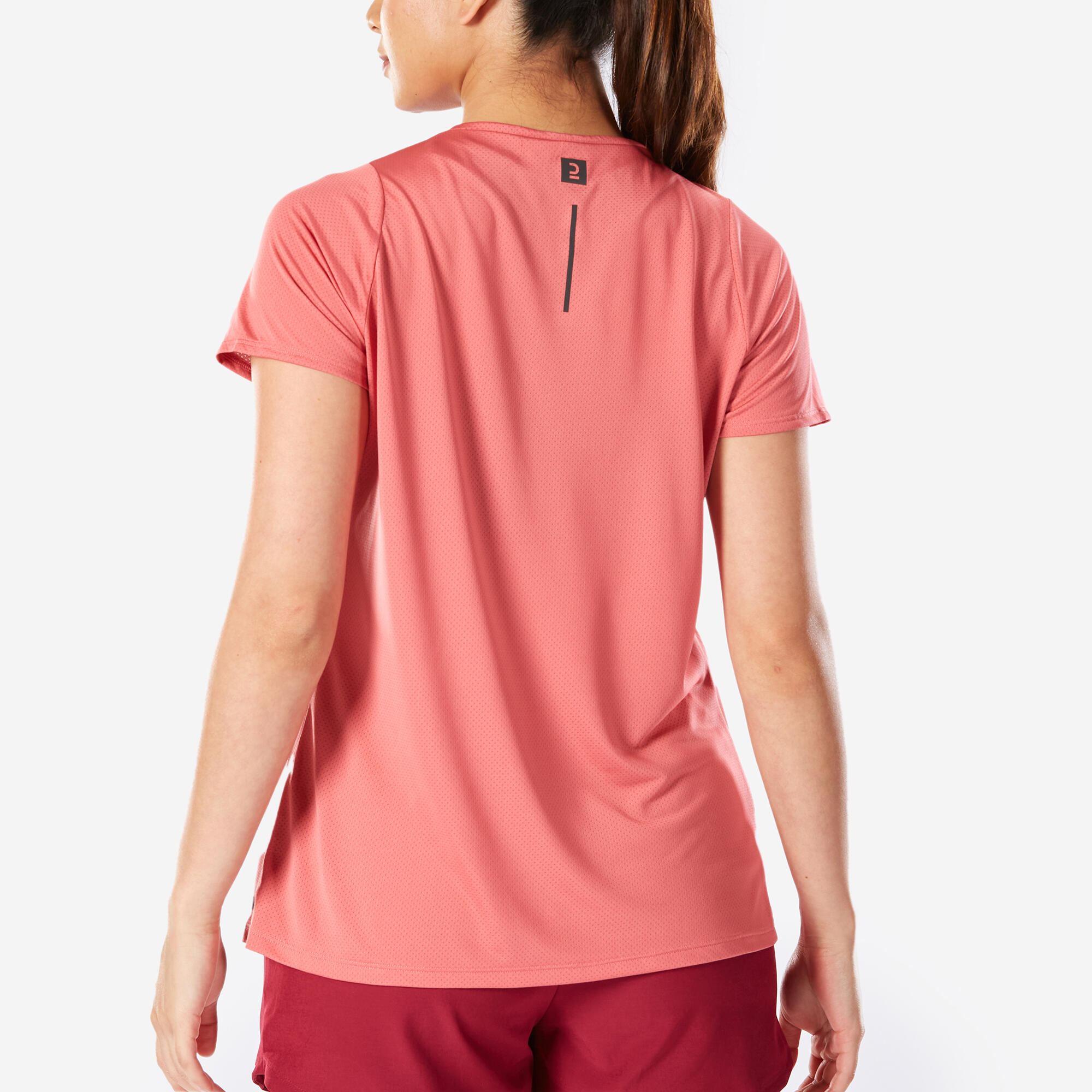 Printed Running T-shirt for women Run Dry 150- Old Pink