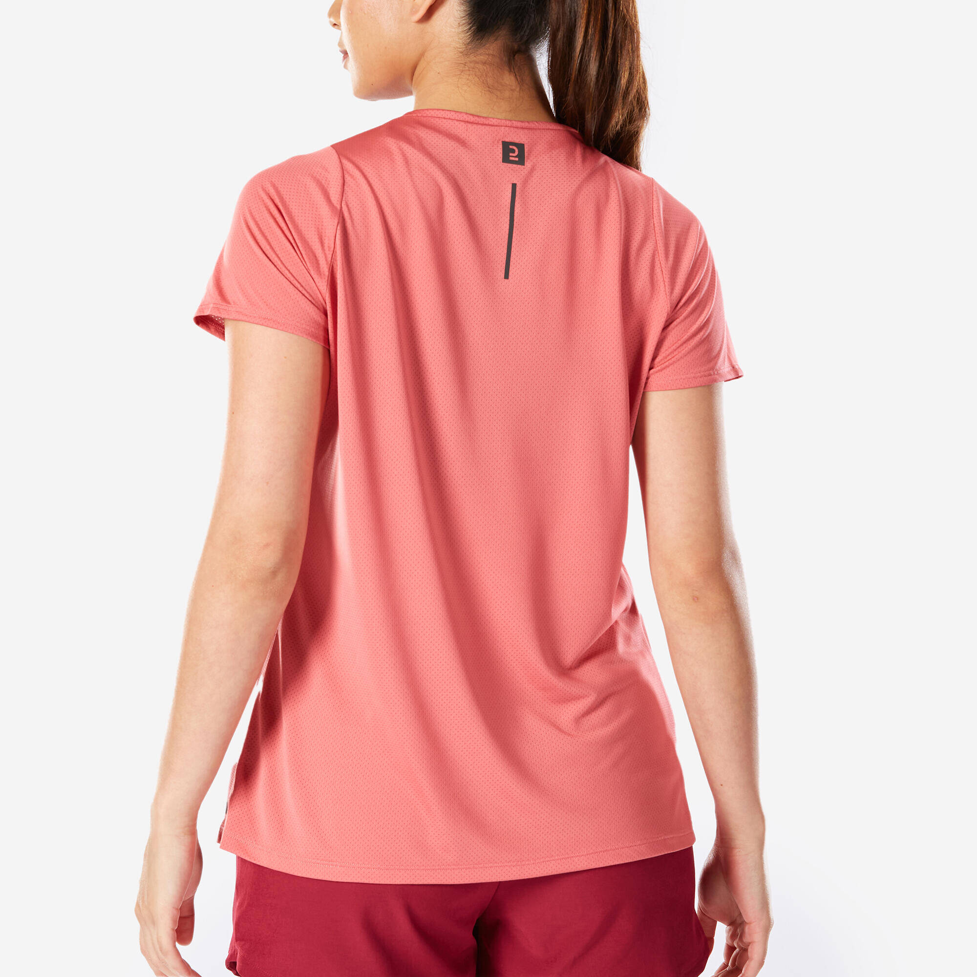 Printed Running T-shirt for women Run Dry 150- Old Pink -  5