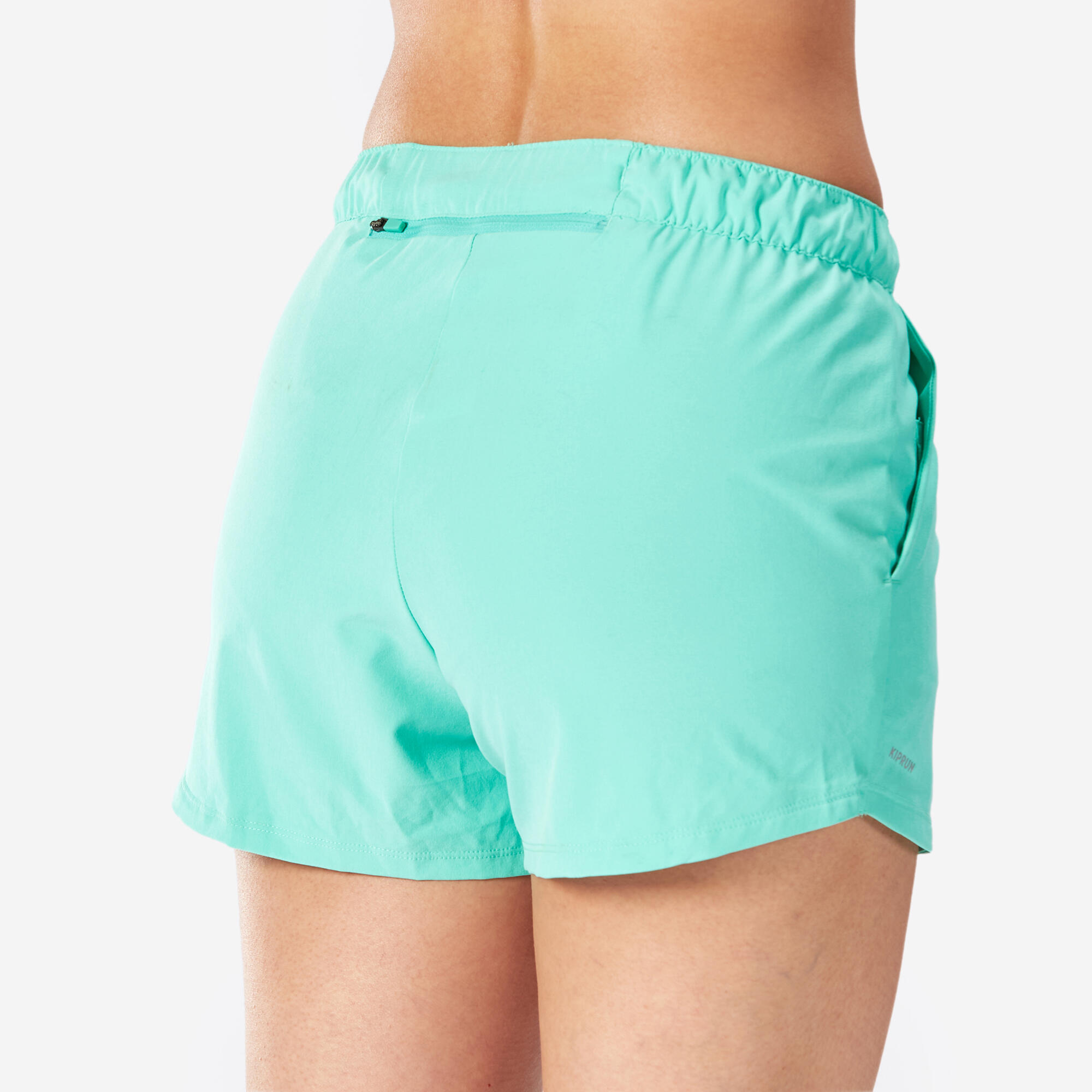 Women's Running & Trail Running Breathable Shorts KIPRUN Run 500 Dry-green
