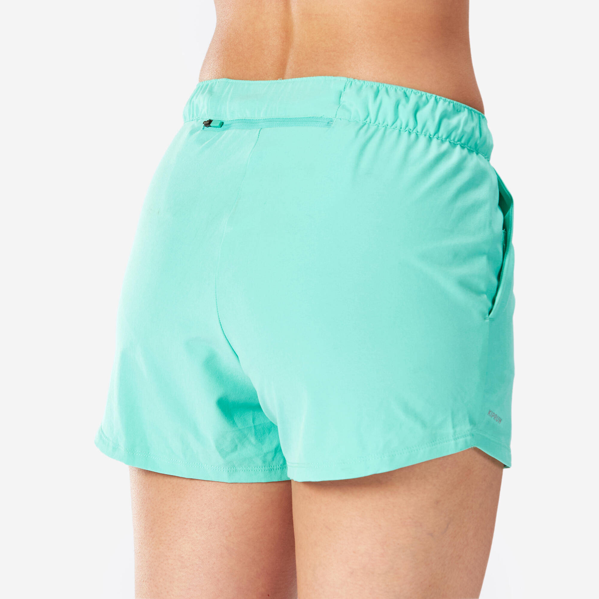 Women's Running & Trail Running Breathable Shorts KIPRUN Run 500 Dry-green -  4