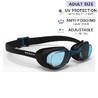 Adult Swimming Goggles Men Women UV Protection Xbase Anti-Fog Clear Lenses Black