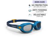 Kids Swimming Goggles UV Protection Anti Fogging Clear Lenses Blue Yellow