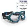 Swimming Goggles Mask Size L Clear Lenses Blue black