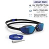 Adult Swimming Goggles Men Women UV Protection Mirror Lenses Fast 900 Blue