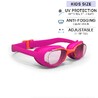 Swimming Goggles Size S Clear Lenses Xbase Coral Pink