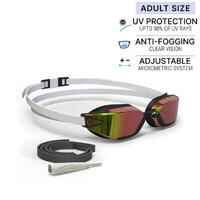 Swimming goggles One Size Fits All - Bfast black mirror orange fire