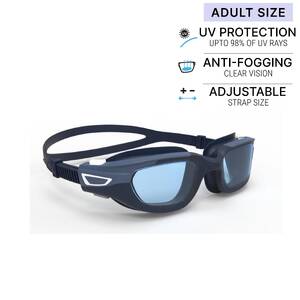 Adult Swimming Goggles Men Women UV Protection Tinted Lenses Blue White