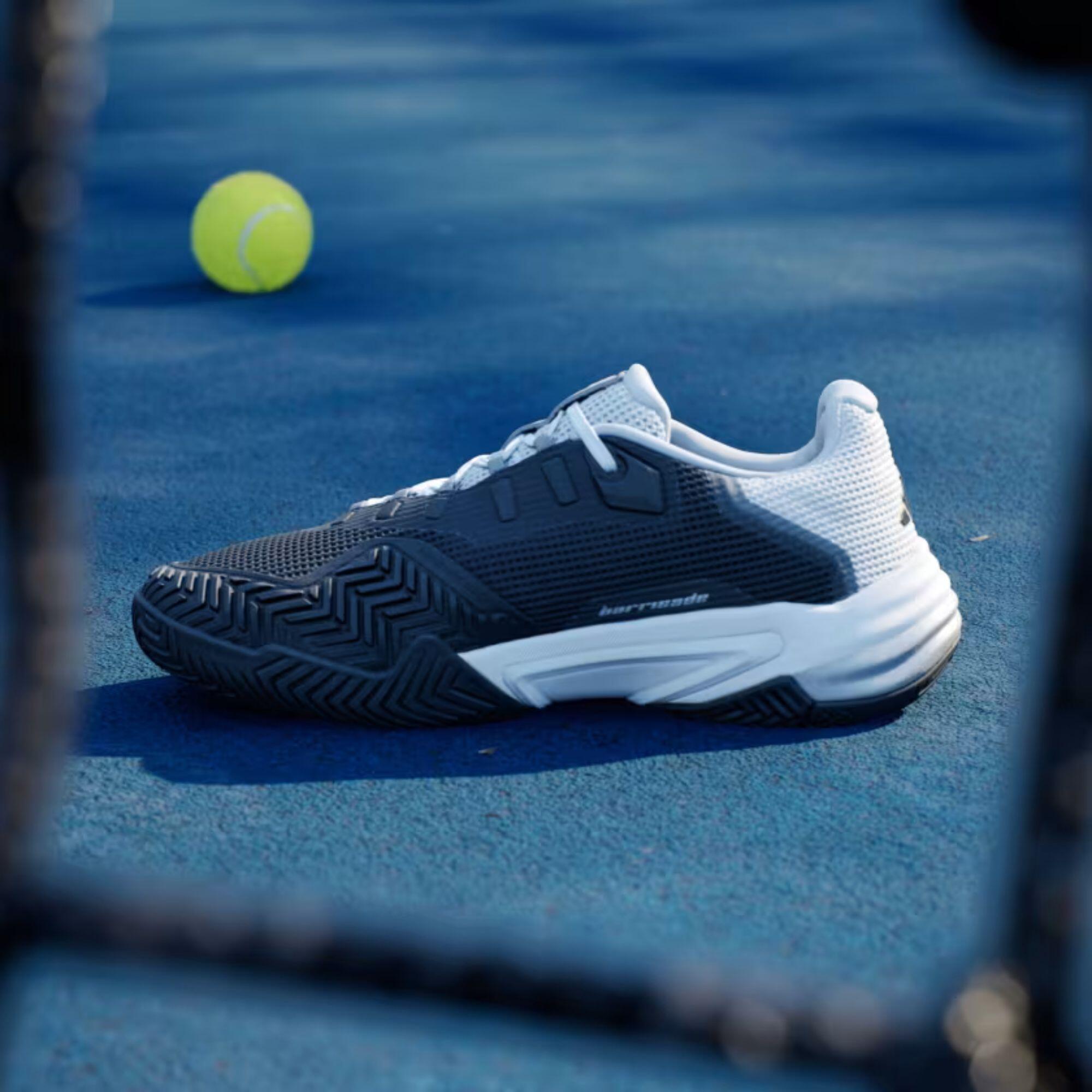 Scarpe tennis uomo ADIDAS BARRICADE 13 nero-grigio-bianco 10/12