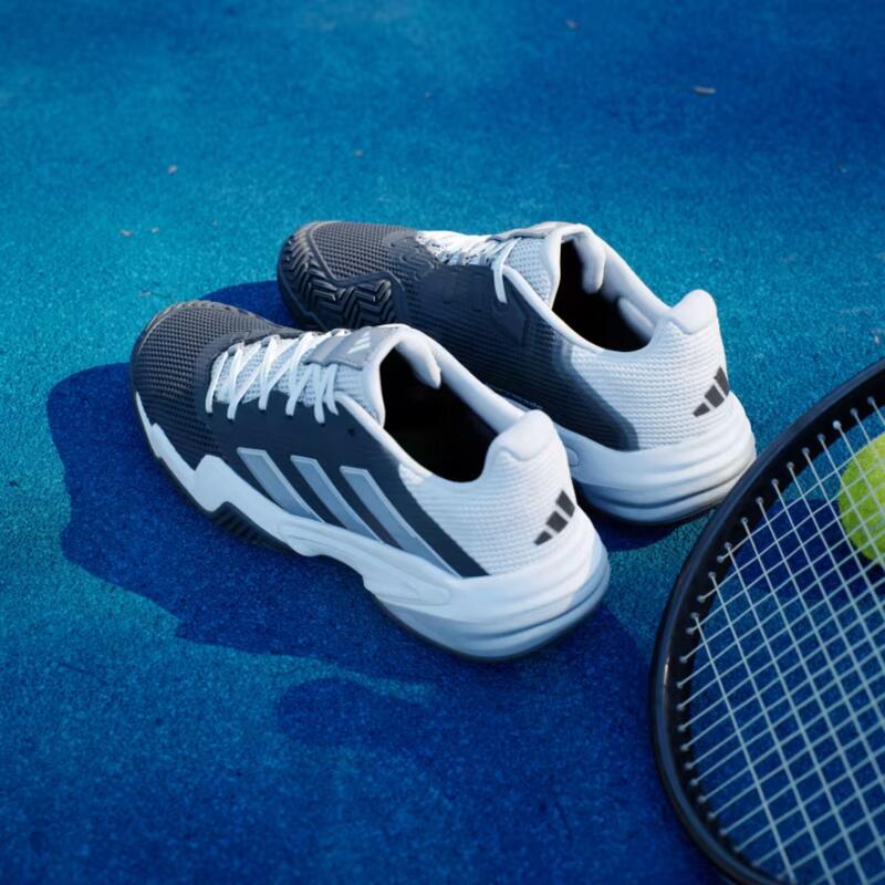 Chaussures de tennis homme Multicourt - Adidas Barricade 13 noir gris blanc