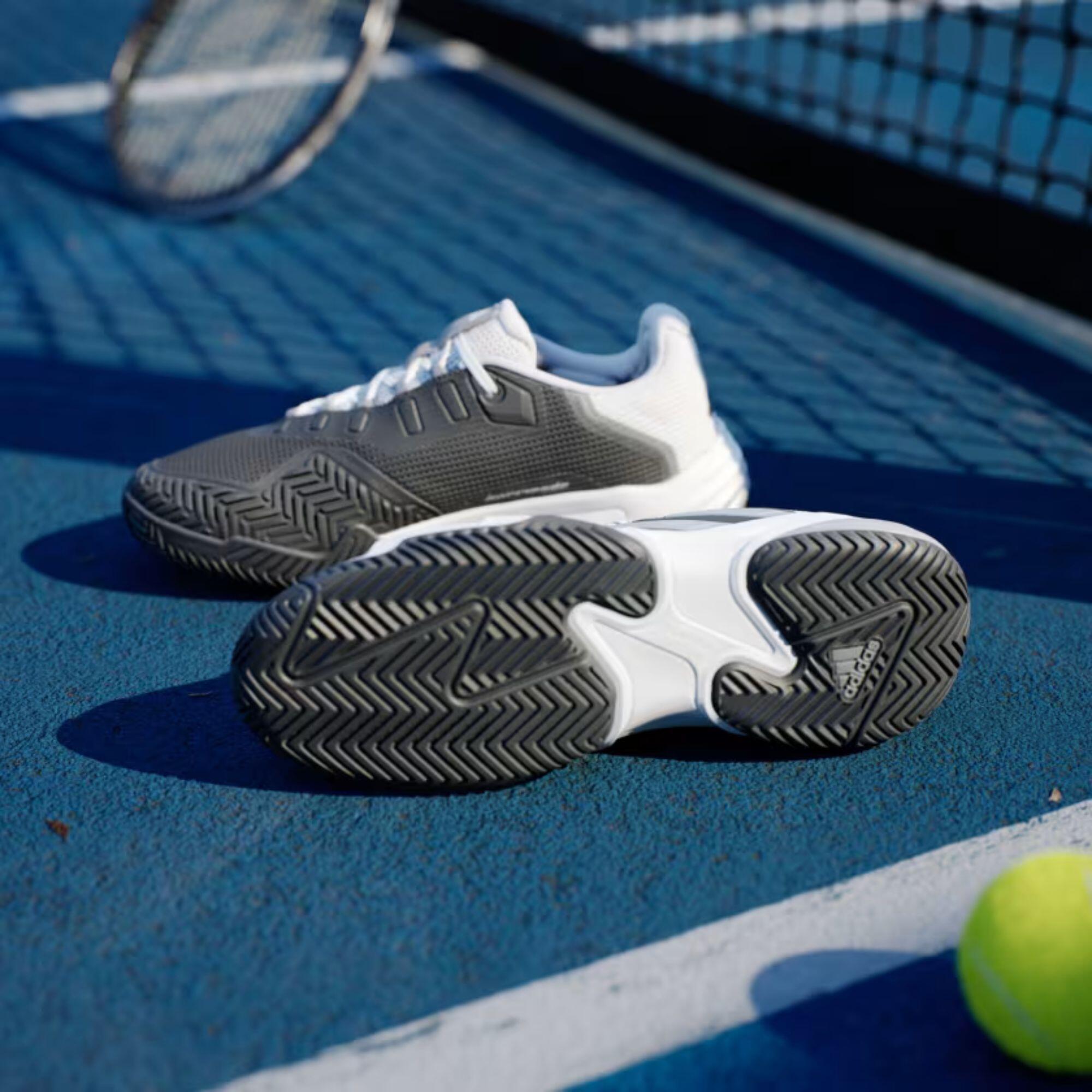 Scarpe tennis uomo ADIDAS BARRICADE 13 nero-grigio-bianco 9/12