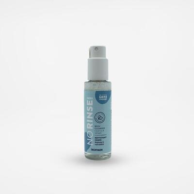 Lichaamsreinigingslotion in spray voor fitness zonder afspoelen 100 ml