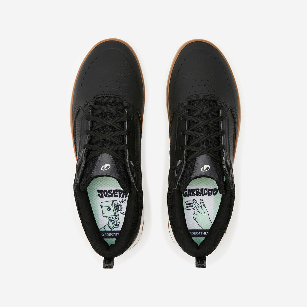 Skateboarding Shoe Crush900 Joseph Garbaccio Pro - Black/Rubber